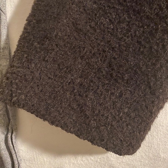 Vintage Alpaca Oversized black Wool coat - size 6 - Marshall Fields - Picture 14 of 16